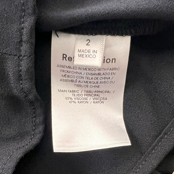 NWT Reformation Rosalie dress black size 2 - Picture 10 of 11